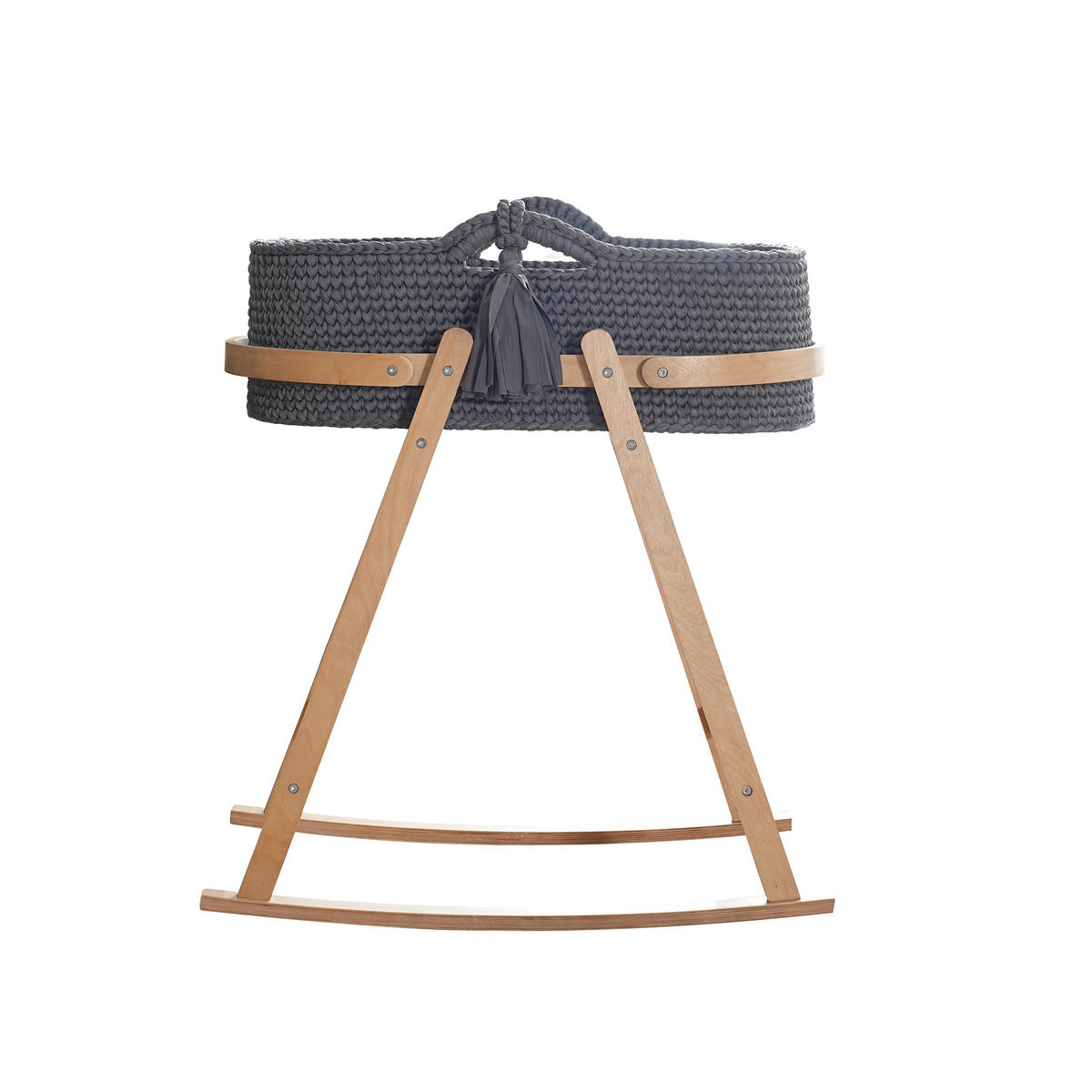 MOJŽIŠOV KOŠÍK - prírodná farba/tmavosivá, Design, kompozitné drevo/textil (81/51/93cm) - Jimmylee