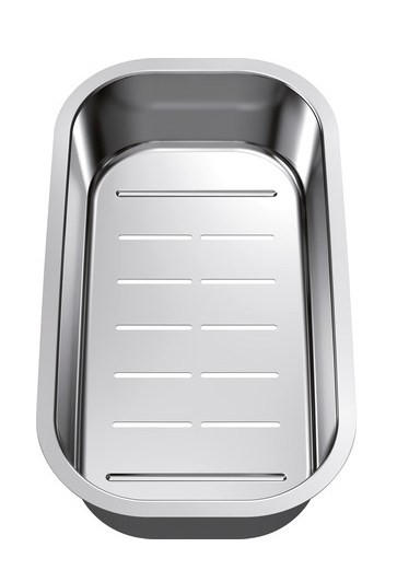 RESTESCHALE 224787  - Edelstahlfarben, Basics, Metall (36,1/7,8/20,1cm) - Blanco