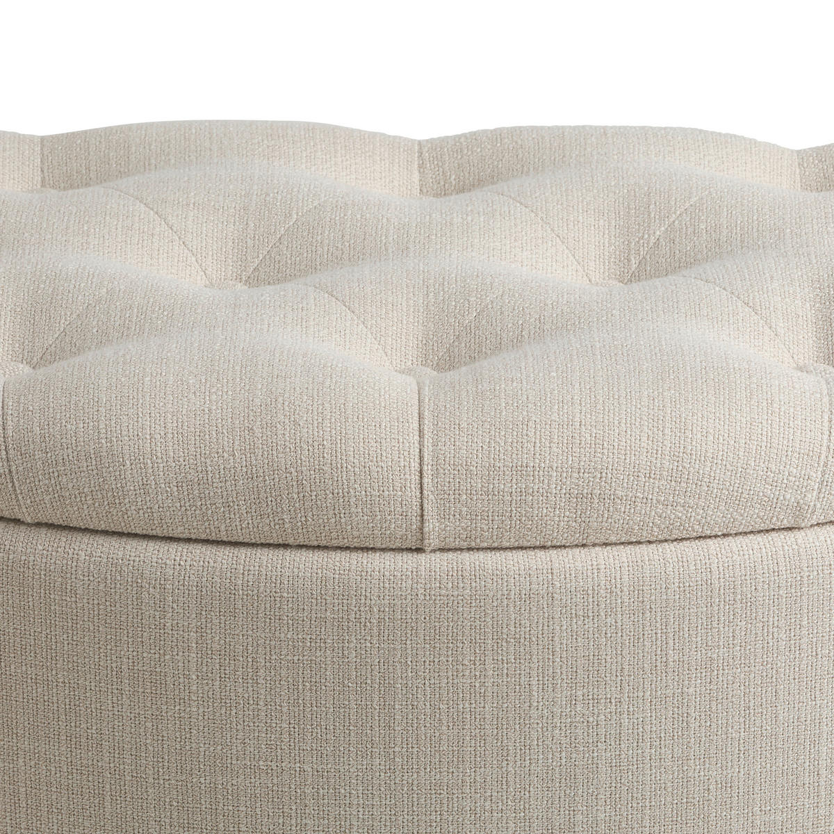 TABURET, textil, kompozitní dřevo, 100/44/42 cm - bílá/béžová, Design, kompozitní dřevo/textil (100/44/42cm) - MID.YOU