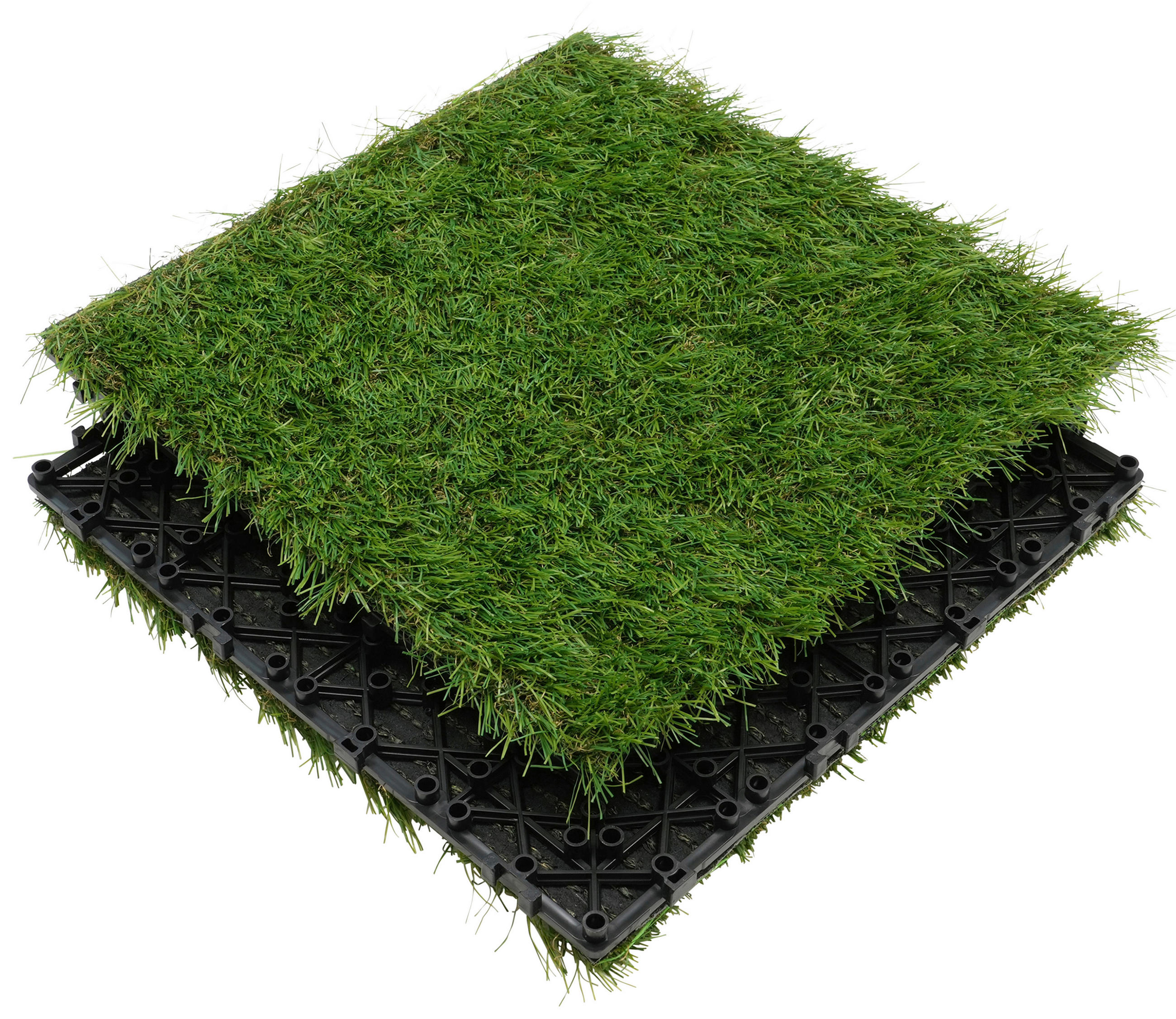 TERRASSENFLIESE 11 Stück  - Grün, Kunststoff (30/30/2,1cm) - Ambia Garden