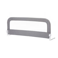ZAŠTITNA OGRADICA ZA KREVET  COMFORT  - siva, Basics, tekstil/metal (150/60cm) - My Baby Lou