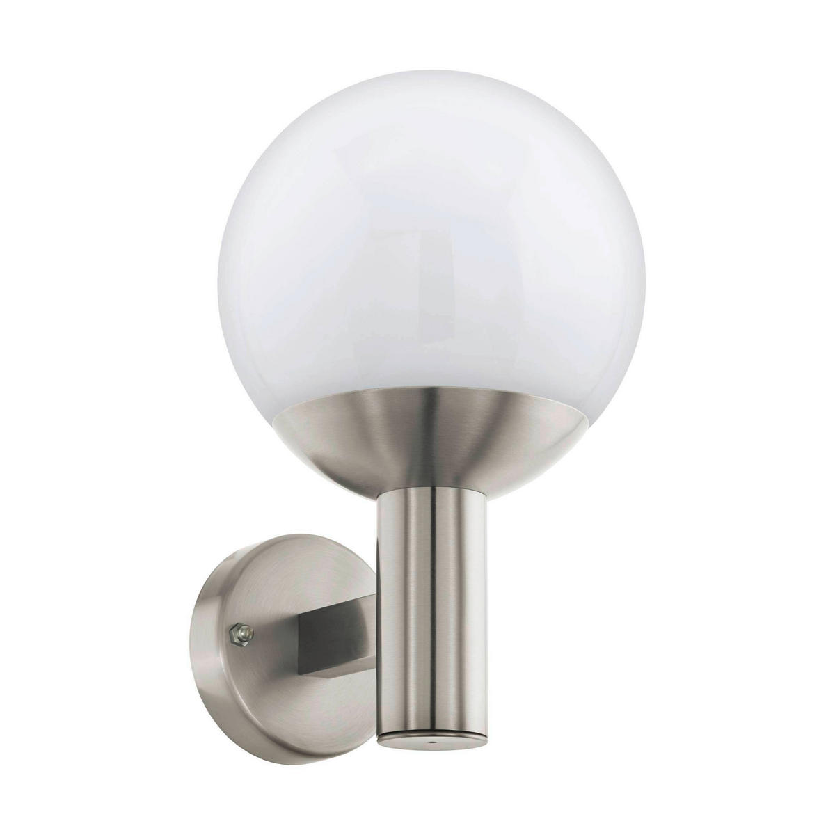 AUSSENWANDLEUCHTE - Weiss/Edelstahlfarben, Konventionell, Kunststoff/Metall (20/31,5cm) - Eglo