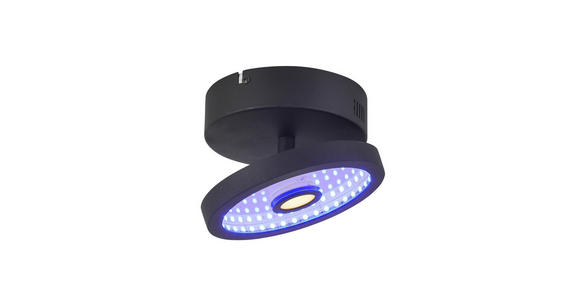 LED-STRAHLER 17/10 cm   - Schwarz, LIFESTYLE, Kunststoff/Metall (17/10cm) - Novel