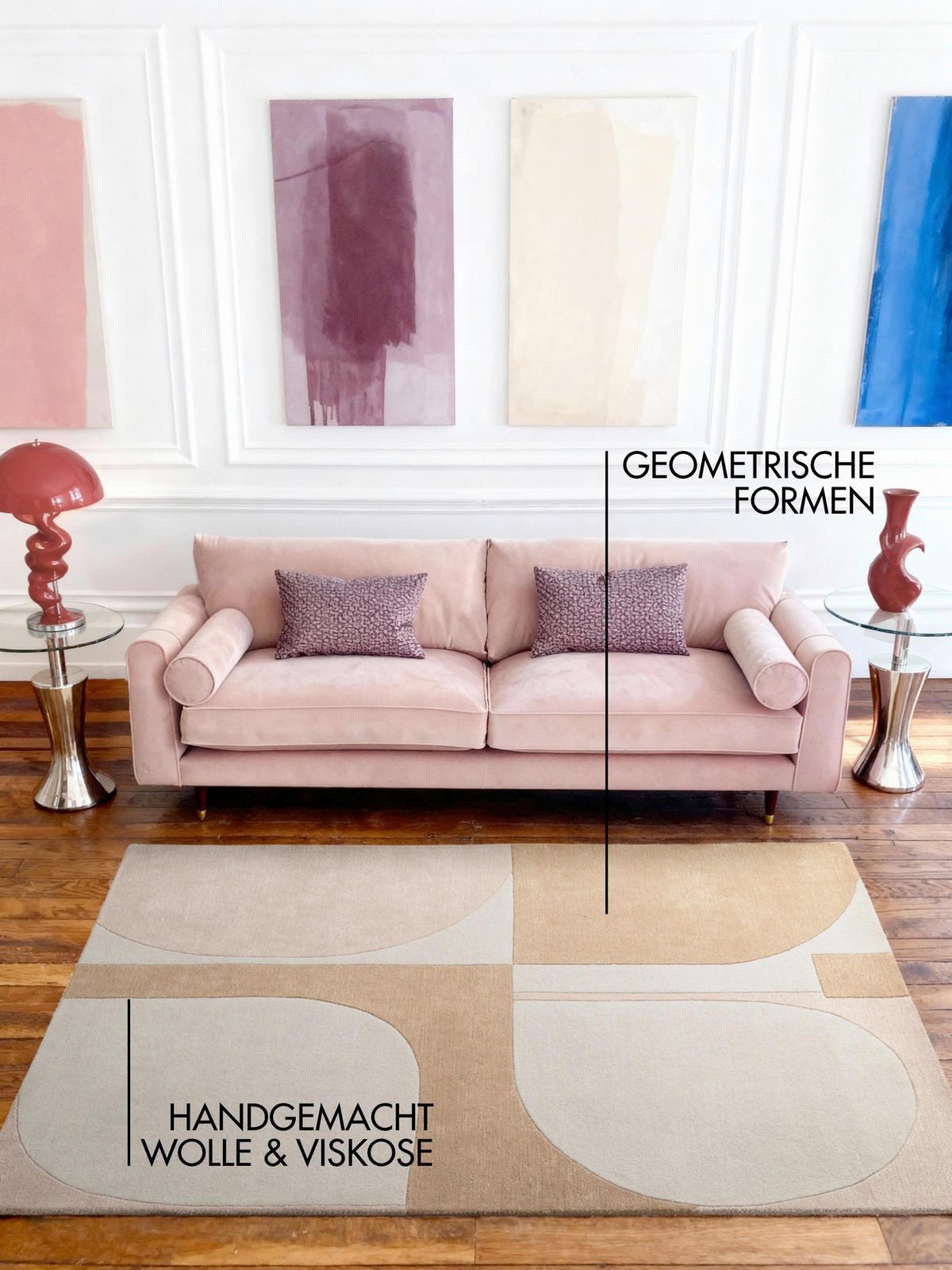 WOLLTEPPICH 160/230 cm Westminster Windmill Creme, Multicolor rechteckig  - Multicolor/Creme, Basics, Textil (160/230cm) - Ted Baker