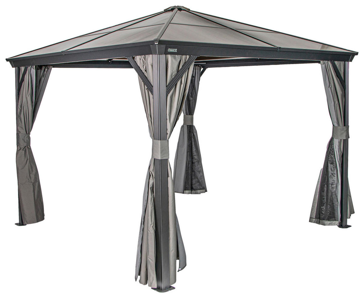 OUTDOORVORHANG     - Dunkelgrau, Basics, Kunststoff - Ambia Garden