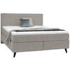BOXSPRINGBETT 180/200 cm  in Greige  - Greige/Schwarz, Konventionell, Holz/Textil (180/200cm) - Voleo