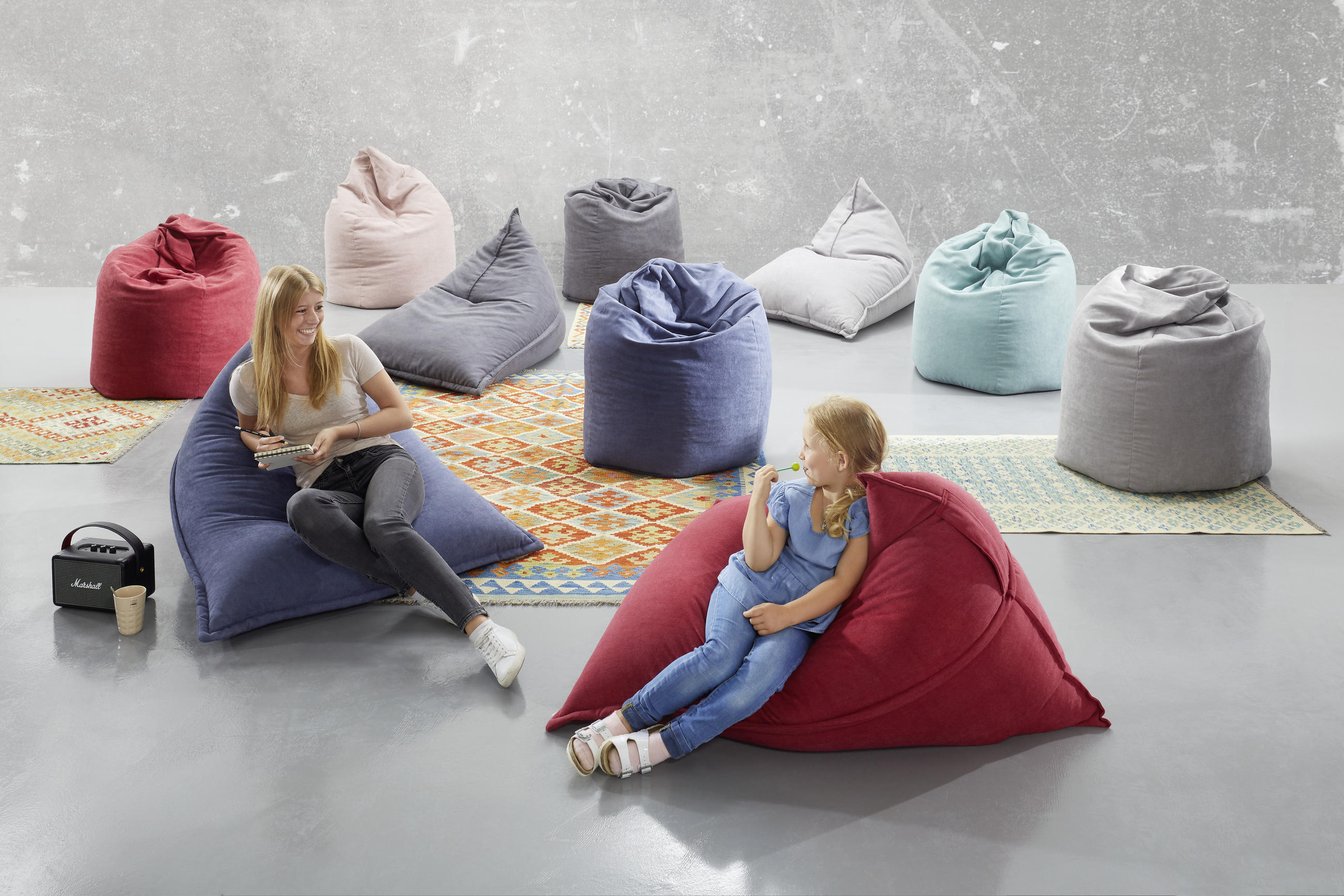 SITZSACK Webstoff Grau 250 L  - Grau, KONVENTIONELL, Textil (98/80/125cm) - Xora