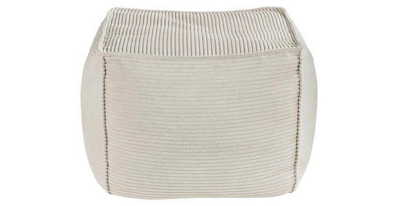 POUF in Creme Textil  - Creme, KONVENTIONELL, Textil (66/40/66cm) - Hom`in