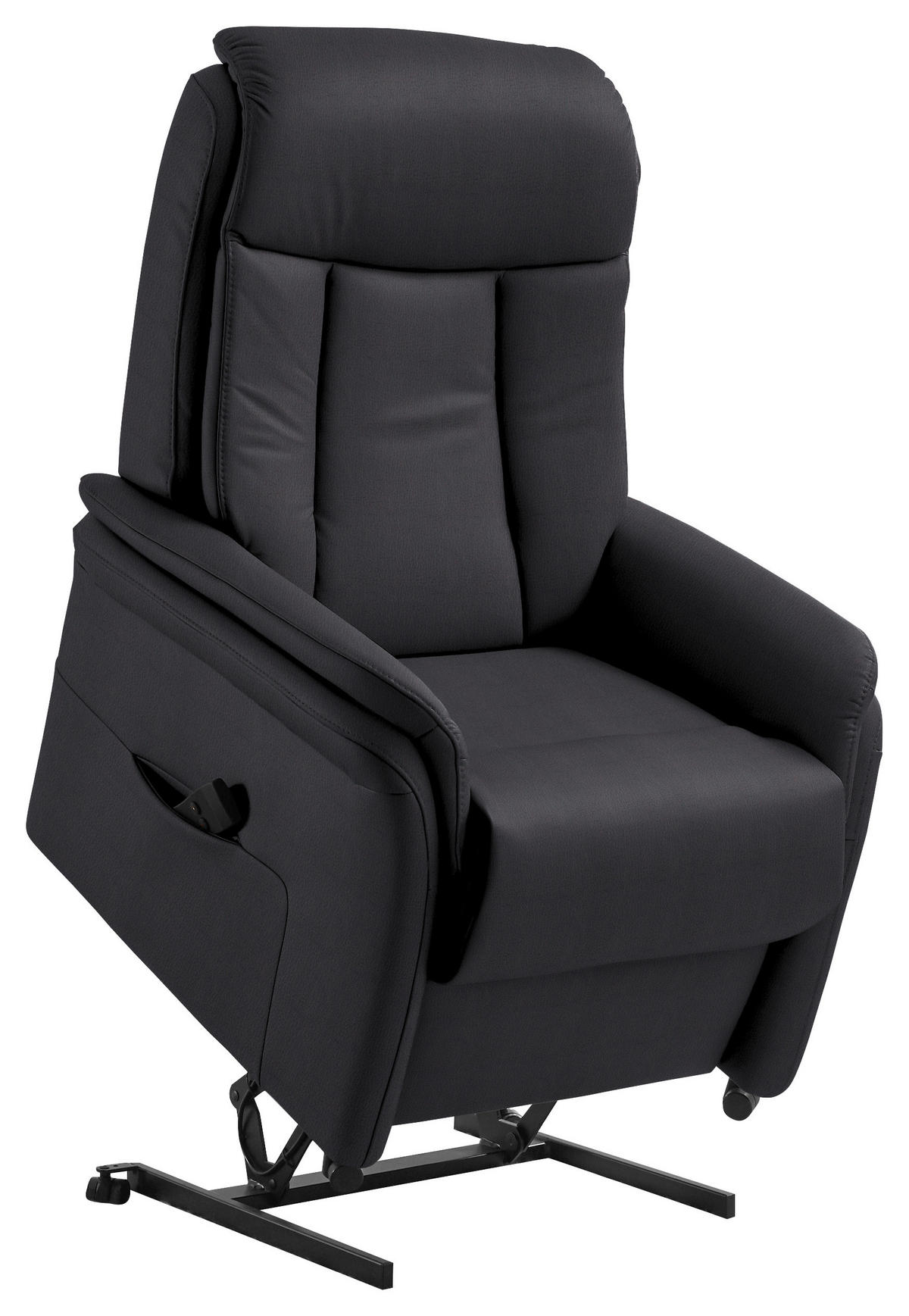 FERNSEHSESSEL in Schwarz  - Schwarz, Konventionell, Leder/Kunststoff (74/107/84cm) - Valdera
