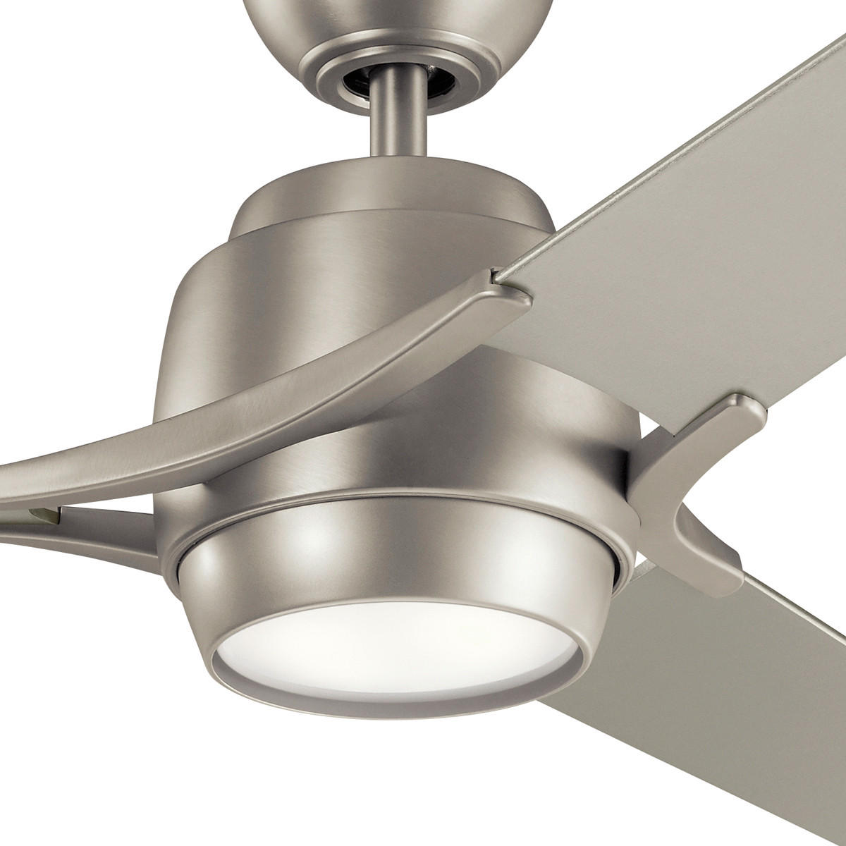 DECKENVENTILATOR  152/46 cm    - Silberfarben/Nickelfarben, Design, Holz/Metall (152/46cm) - Elstead Lighting