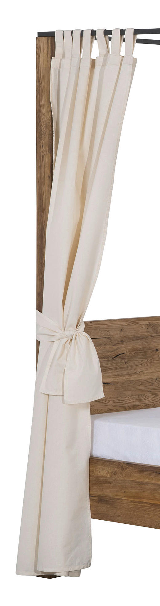 BETTVORHANG - Beige, MODERN, Textil (118/183cm) - Livetastic
