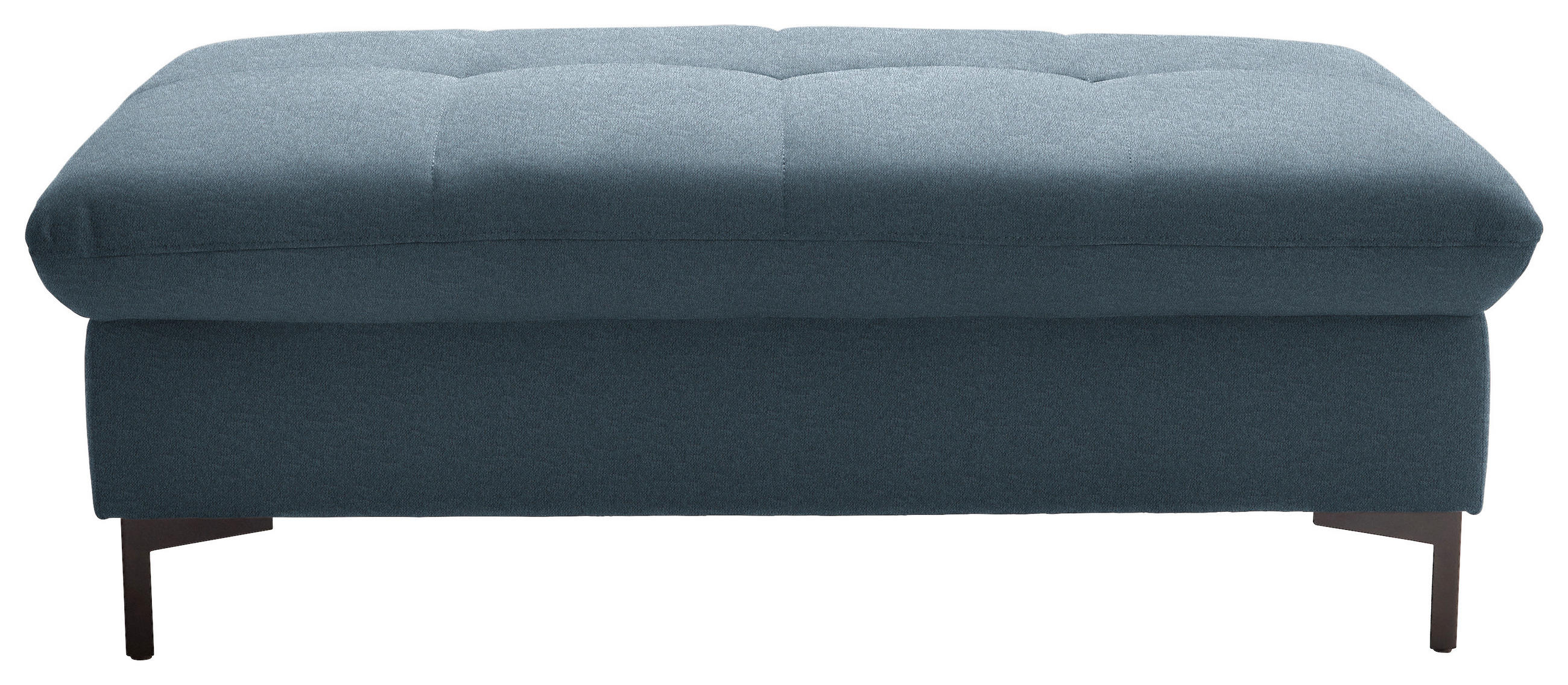 HOCKER in Textil Blau  - Blau/Schwarz, Design, Textil (124/46/68cm) - Xora