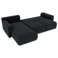 ECKSOFA in Lederlook Anthrazit  - Chromfarben/Anthrazit, KONVENTIONELL, Kunststoff/Textil (195/293cm) - Carryhome