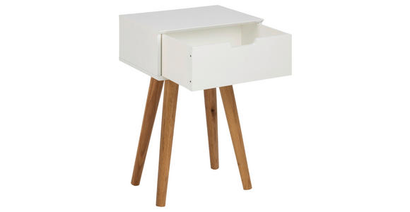 NACHTKÄSTCHEN in Weiß, Eichefarben - Eichefarben/Weiß, Design, Holz/Holzwerkstoff (40/61,5/30cm) - Carryhome