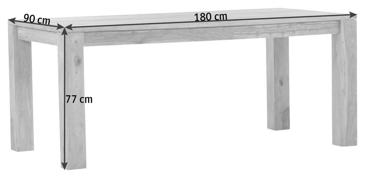 MASĂ din lemn 180/90/77 cm   - culoare natur, Lifestyle, lemn (180/90/77cm) - Landscape