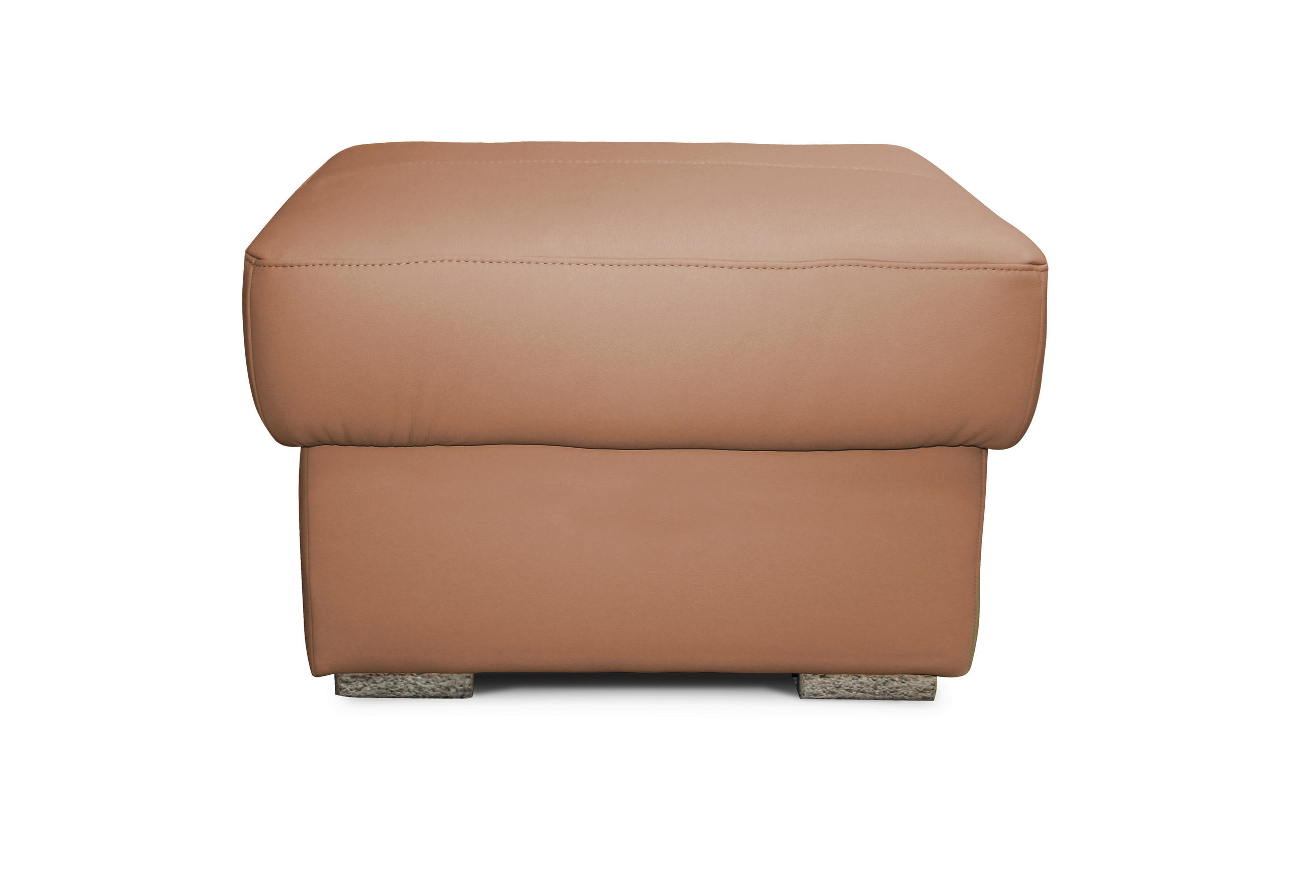 ÜLŐGARNITÚRA bőr cappuccino  - króm/cappuccino, Basics, műanyag/bőr (70/43/70cm) - Andante