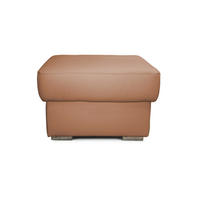 ÜLŐGARNITÚRA bőr cappuccino  - króm/cappuccino, Basics, műanyag/bőr (70/43/70cm) - Andante