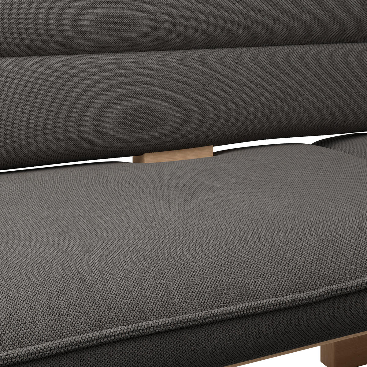 ECKBANK 212/170 cm Webstoff Anthrazit Eiche Sperrholz   - Eichefarben/Anthrazit, KONVENTIONELL, Holz/Textil (212/170cm) - Livetastic