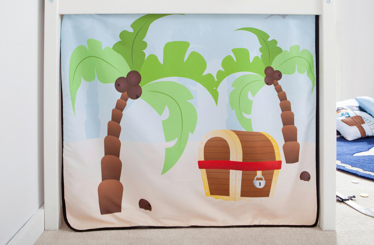 HOCHBETT 90/200 cm Weiß Weiß  - Naturfarben/Weiß, Natur, Holz/Textil (90/200cm) - MID.YOU