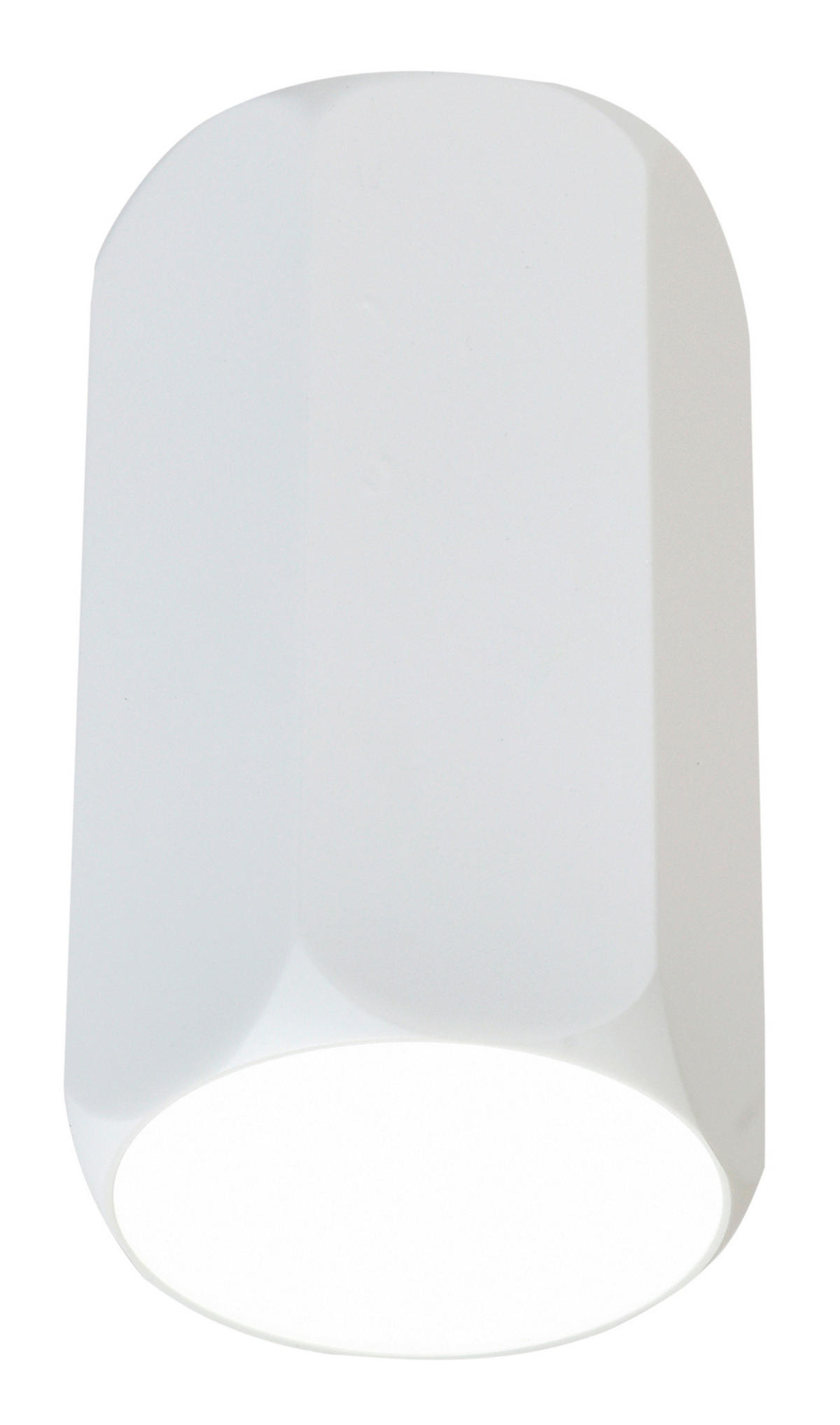 DECKENLEUCHTE Tube 6.3/6.3/12 cm   - Weiß, KONVENTIONELL, Metall (6.3/6.3/12cm)