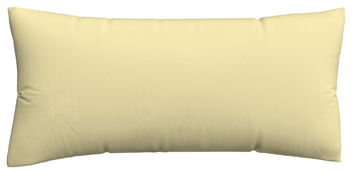 KOPFPOLSTERBEZUG KNITTED JERSEY 40/80 cm  - Gelb, Basics, Textil (40/80cm) - Schlafgut