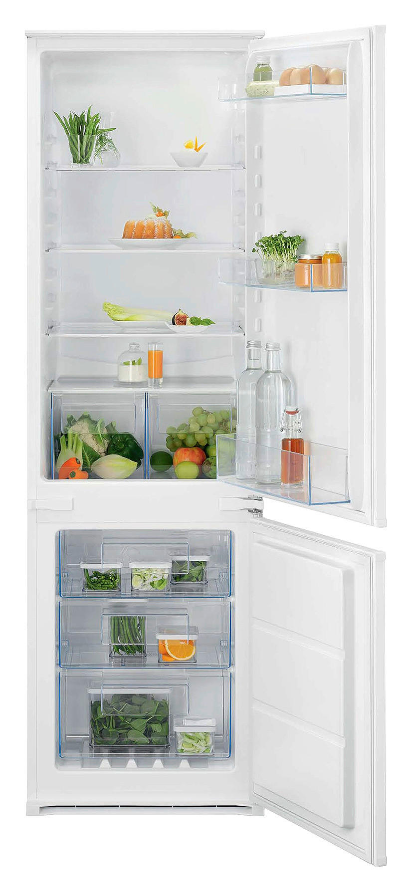 KÜHL-GEFRIER-KOMBINATION LNT6NE18S1  - Weiß, Basics, Kunststoff/Metall (54,6/177,2/54,9cm) - Electrolux