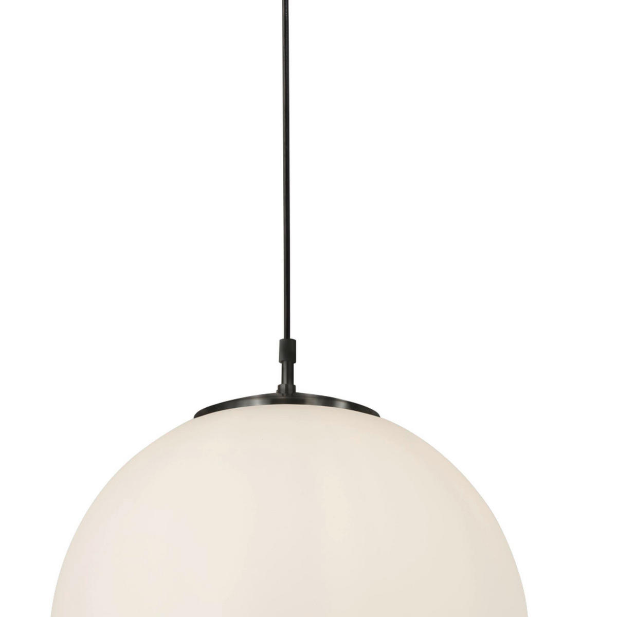 HÄNGLAMPA Atom 40/120 cm  - vit/svart, Klassisk, metall/glas (40/120cm)