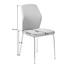 STUHL Lederlook Chromfarben, Schwarz - Chromfarben/Schwarz, Design, Textil/Metall (56/91,5/46,5cm) - Carryhome