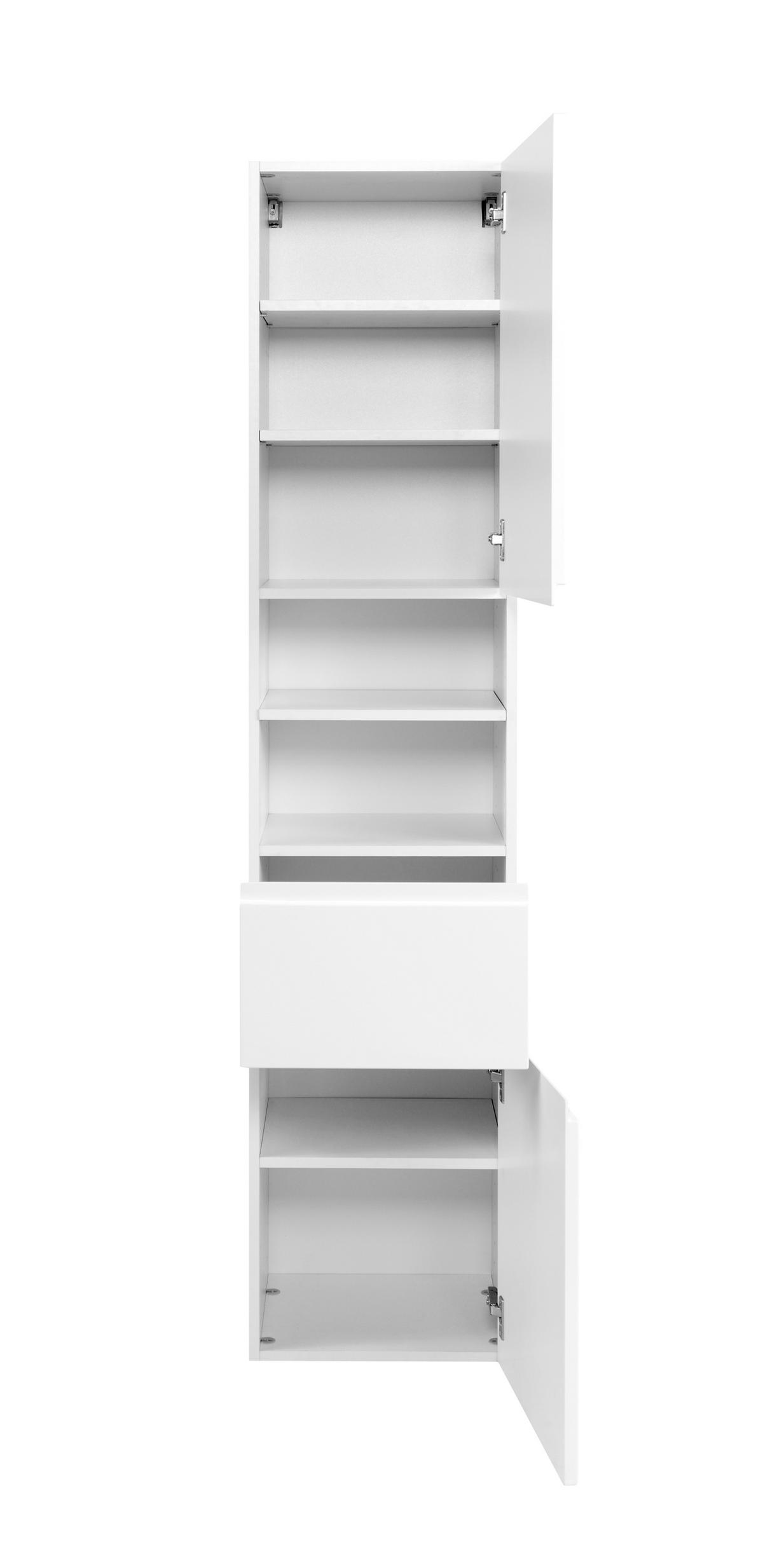 HOCHSCHRANK 40/180/35 cm  - Weiß, Design, Holzwerkstoff (40/180/35cm) - Xora