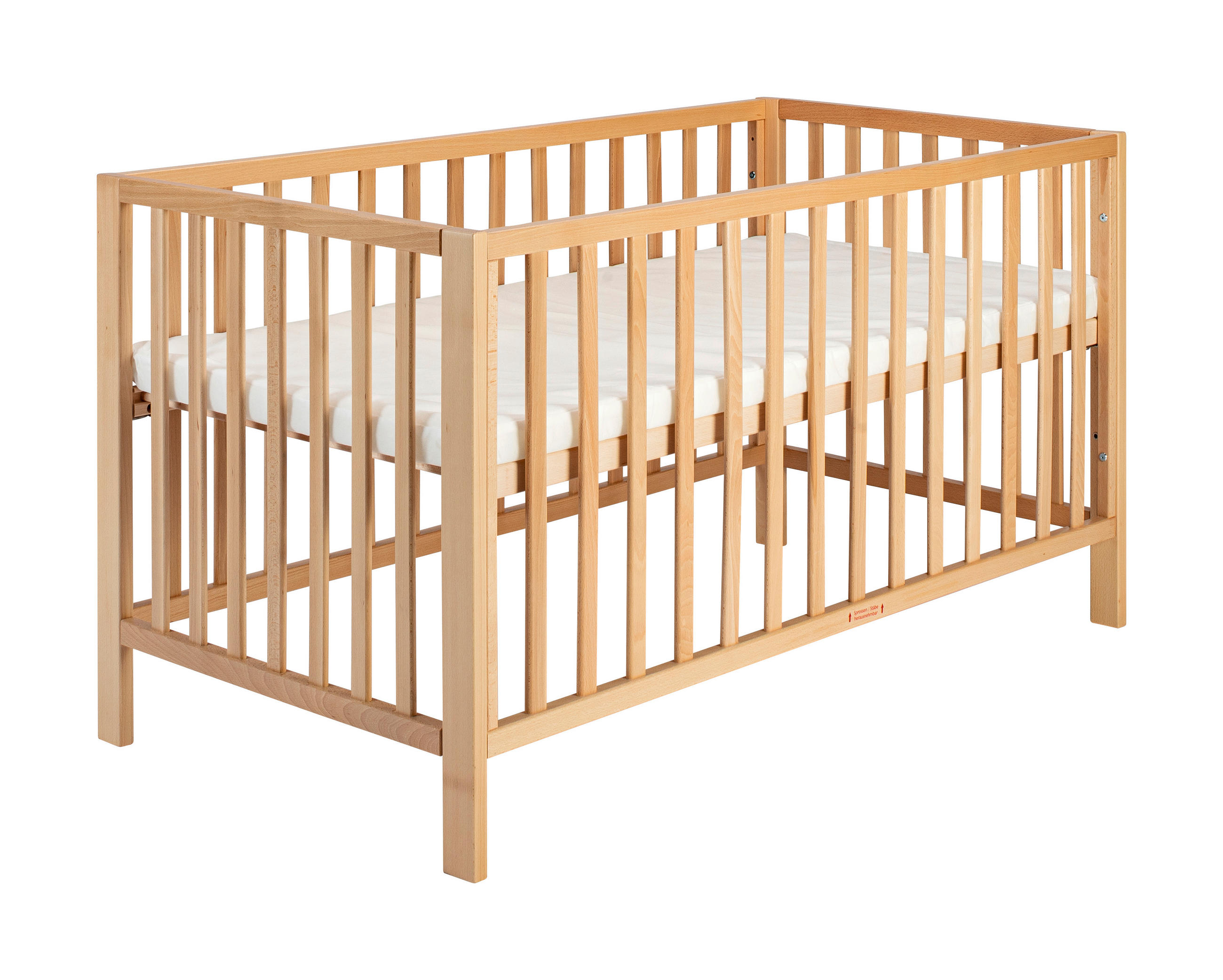 Thumbnail - Schardt Babyzimmer, Buche, Beige, Holz, Holzwerkstoff, Buche, vollmassiv, 4 Fächer, 3 Schubladen, Lattenrost inklusive, ...