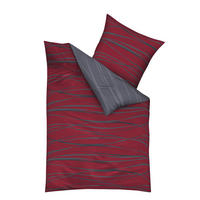 POSTELJNINA MOTION 140/220 cm saten rdeča  - rdeča, Konvencionalno, tekstil (140/220cm) - Kaeppel