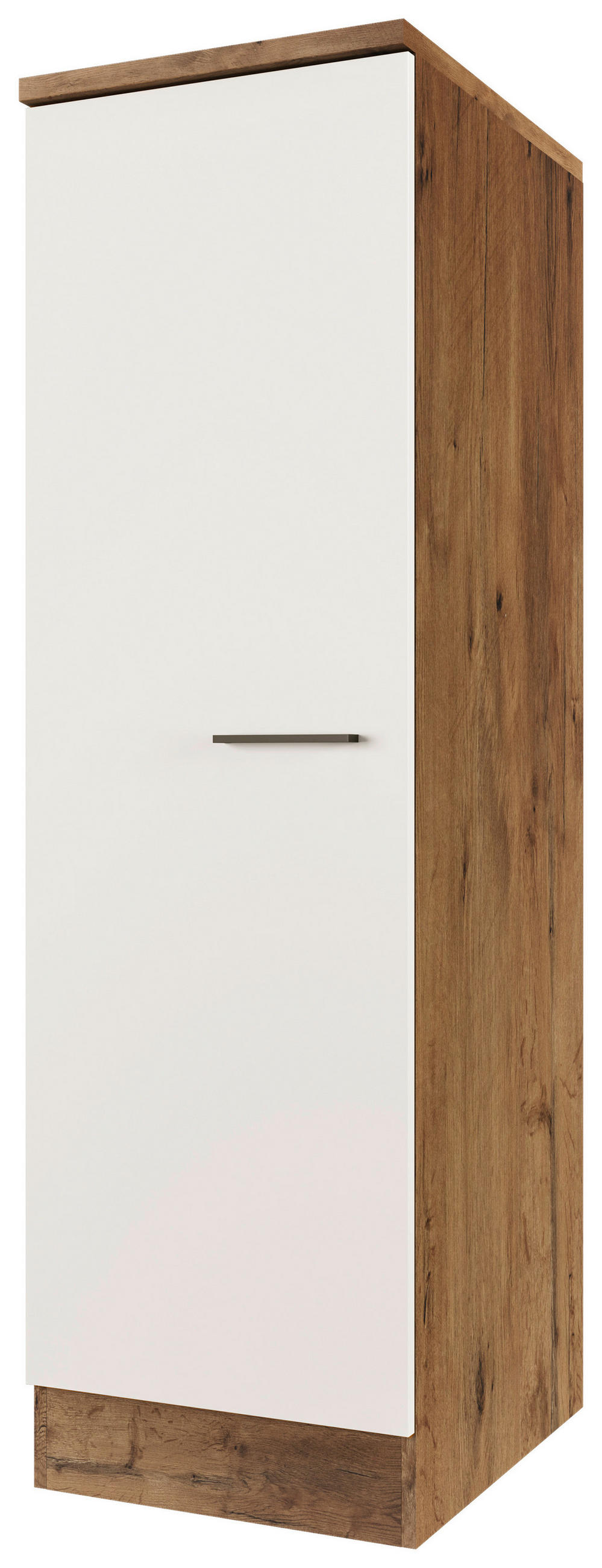 GESCHIRRSCHRANK 50/168,5/60 cm  in Eichefarben, Magnolie  - Eichefarben/Magnolie, KONVENTIONELL, Holzwerkstoff/Metall (50/168,5/60cm) - FlexWell