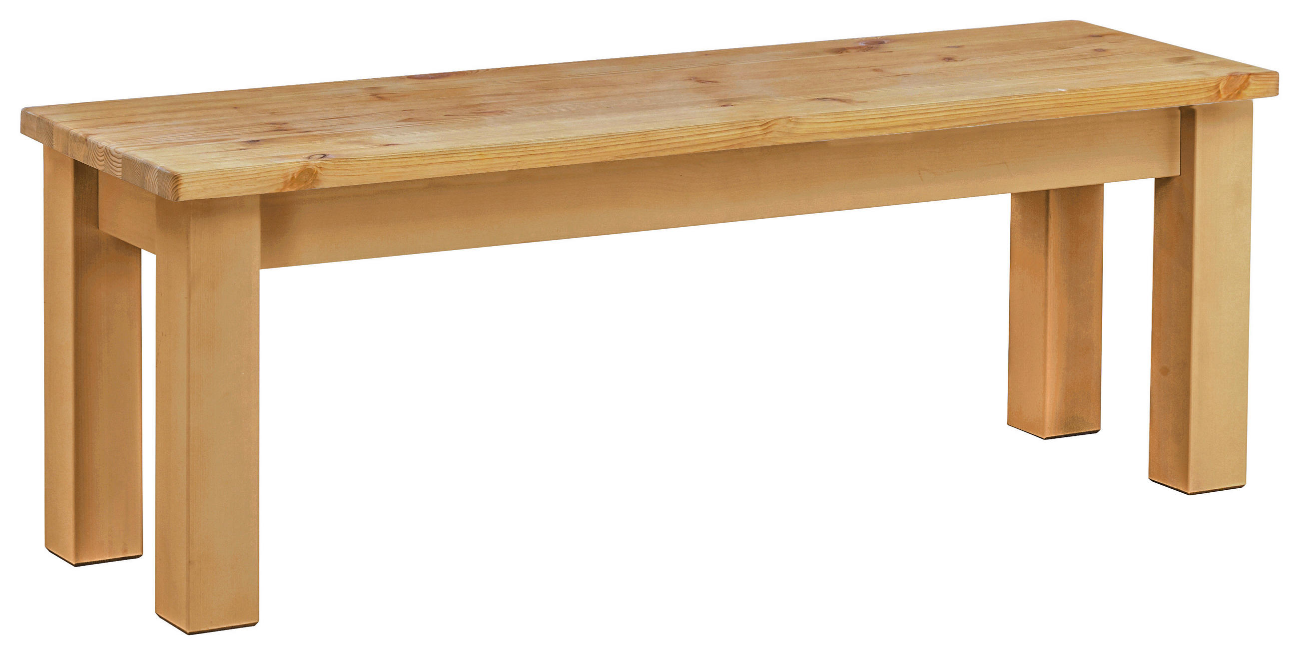 SITZBANK 130/46/40 cm Weiß, Laugenfarbig Kiefer massiv  - Laugenfarbig/Weiß, ROMANTIK / LANDHAUS, Holz (130/46/40cm) - Boxxx