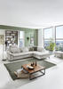 ECKSOFA Ecru Cord, Velours  - Ecru/Schwarz, Design, Textil/Metall (197/291cm) - Beldomo Style