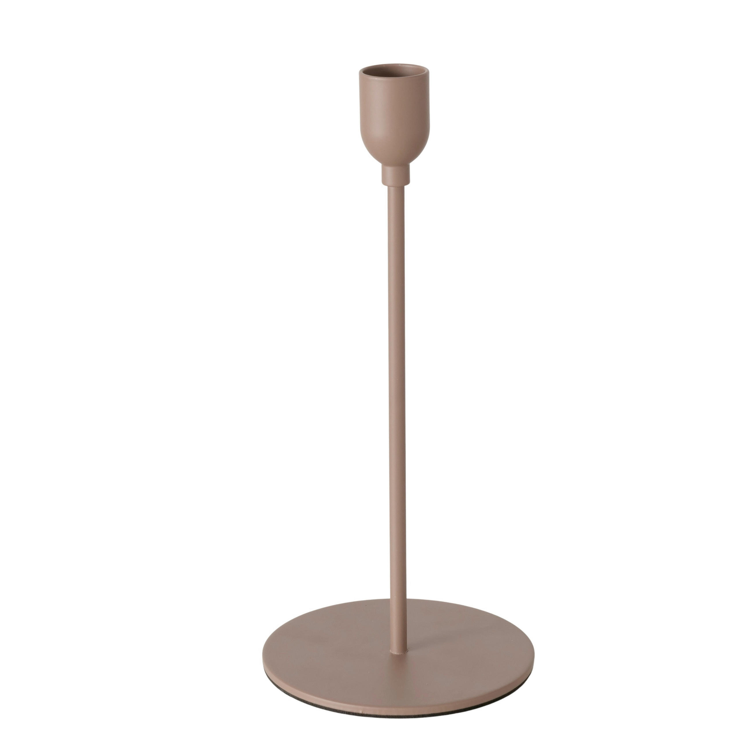 KERZENHALTER - Taupe, Trend, Metall (10/23cm) - Ambia Home