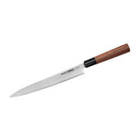 KUHINJSKI NOŽ  OKINAWA 39/4/2,3 cm           nerjaveče jeklo - srebrne barve/rjava, Basics, kovina/leseni material (39/4/2,3cm) - Samura