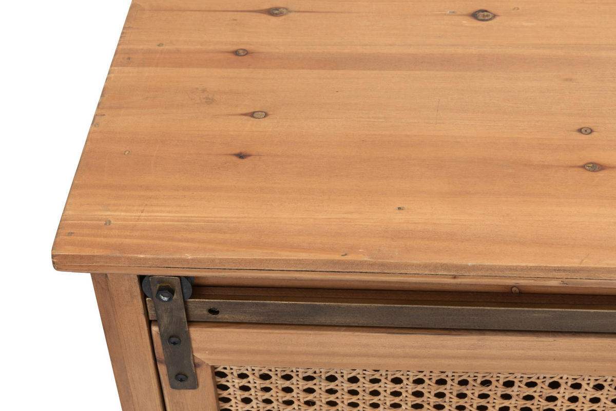 KOMODA, naravne barve  - naravne barve, Trendi, les (120/86/40cm) - Livetastic