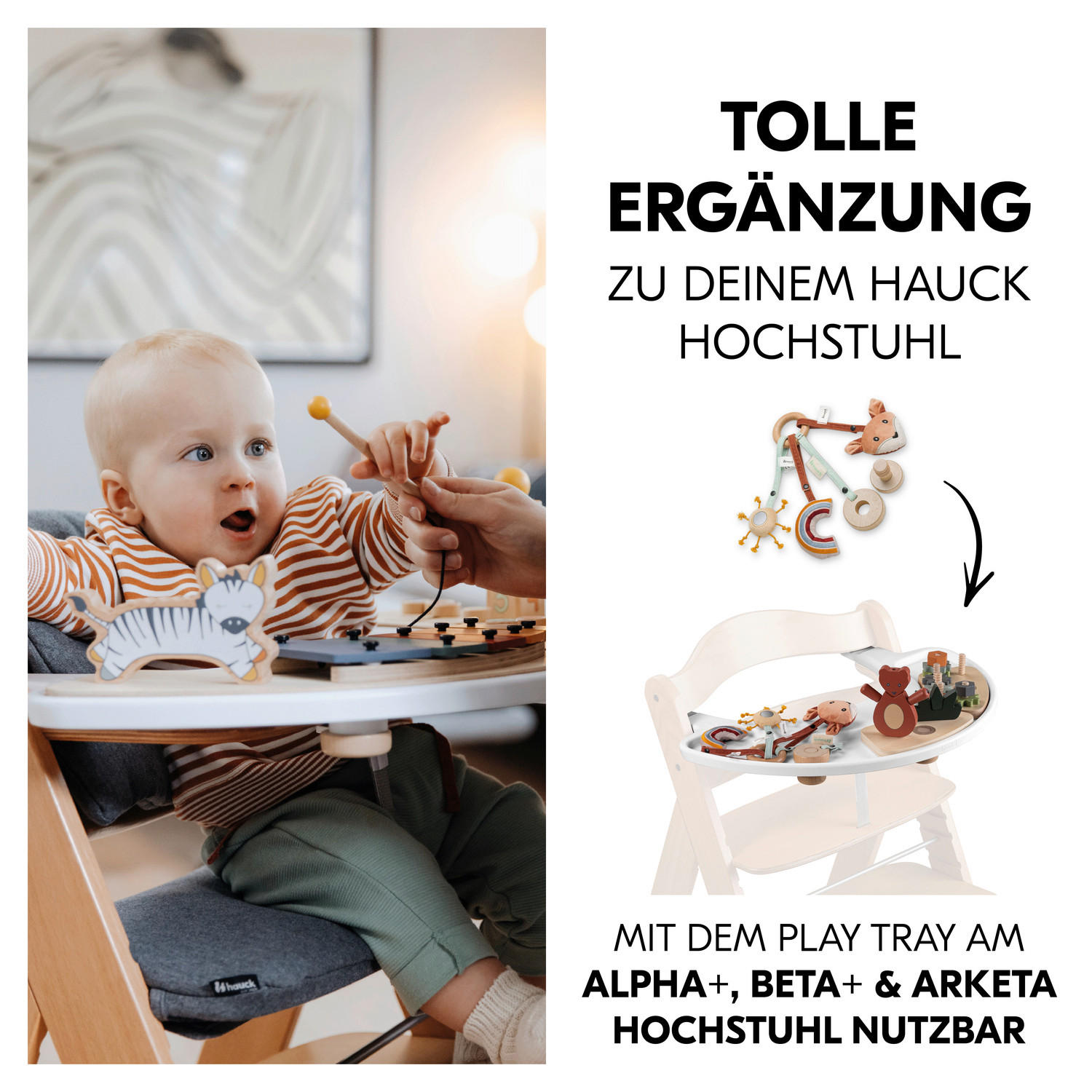 GREIFLING - Basics, Holz/Textil (16/3/24cm) - Hauck