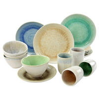 KOMBISERVICE Multicolor 16-teilig 4 Personen  - Multicolor, Trend, Keramik (41/35/34cm) - Creatable