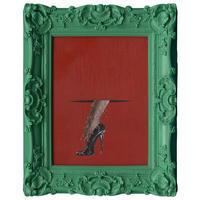 KUNSTDRUCK 44/54 cm  - Rot/Schwarz, Trend, Papier/Kunststoff (44/54cm) - Monee