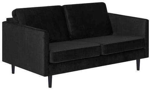 2-SITS SOFFA i textil svart  - svart, Klassisk, trä/textil (156/77/89cm) - Hom`in