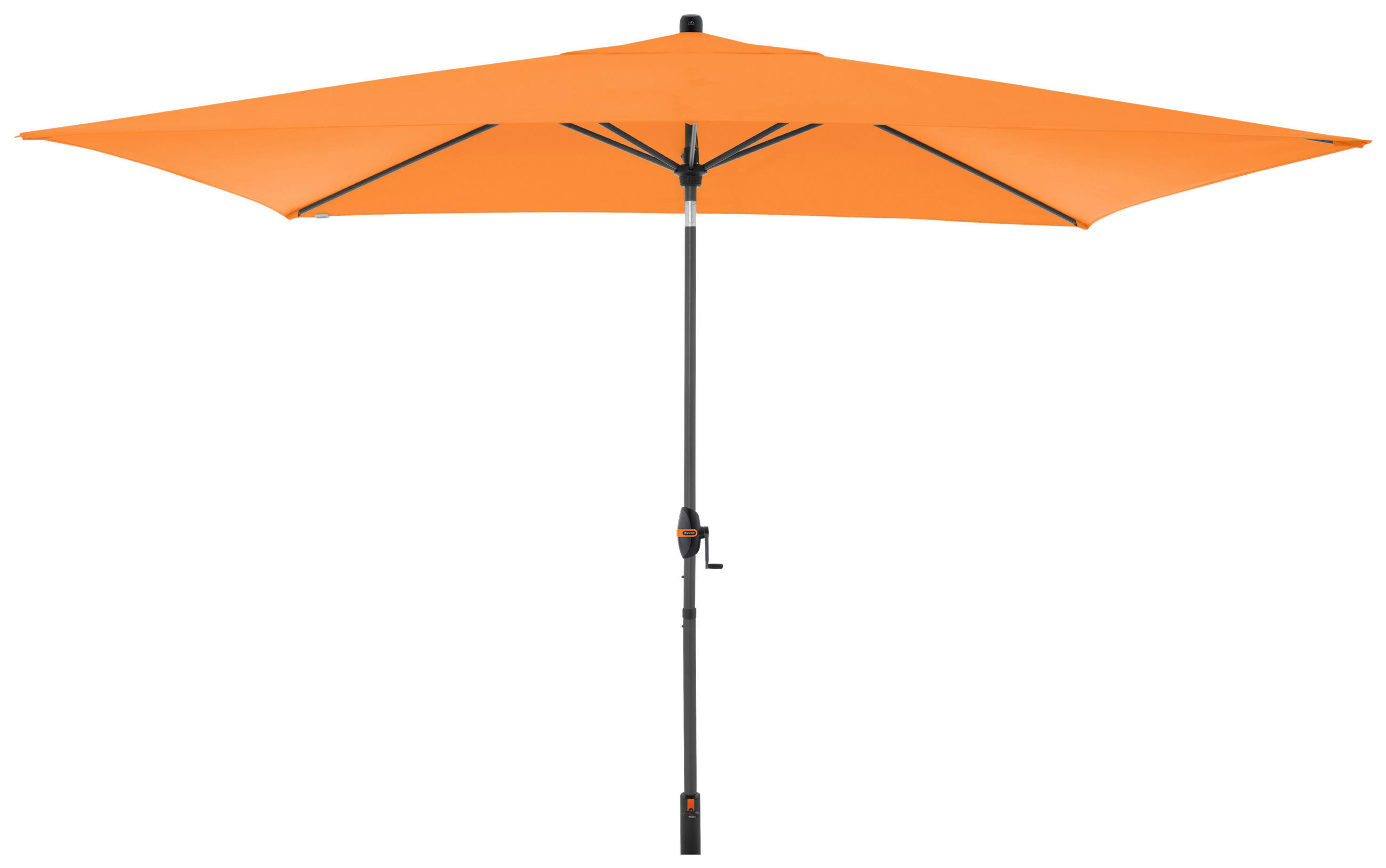 SONNENSCHIRM 300x200 cm  - Anthrazit/Orange, Basics, Textil/Metall (300/200cm) - Doppler