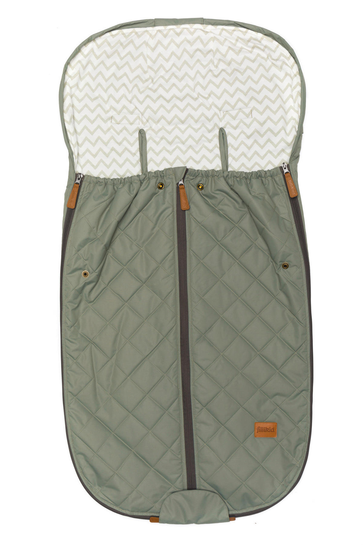 VREČA ZA OTROŠKI VOZIČEK - zelena, Basics, tekstil (50/100cm) - Jimmylee