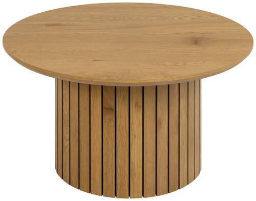COUCHTISCH Eiche furniert rund  - Naturfarben, Design, Holz/Holzwerkstoff (80/80/42cm) - MID.YOU
