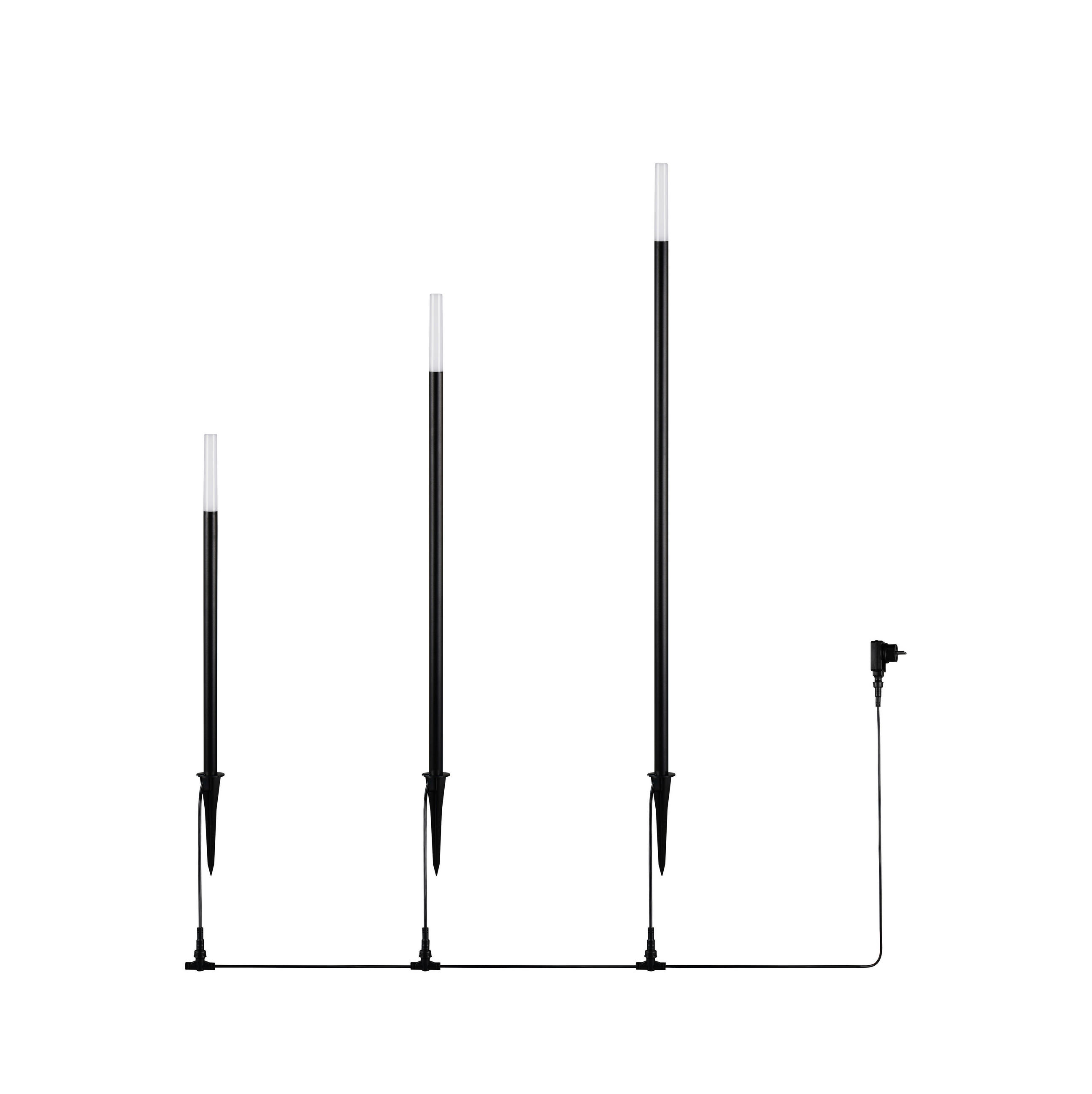 STEHLEUCHTE Stick 2.2/95 cm  - Schwarz, Design, Metall (2.2/95cm)