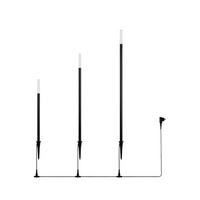 STEHLEUCHTE Stick 2.2/95 cm  - Schwarz, Design, Metall (2.2/95cm)