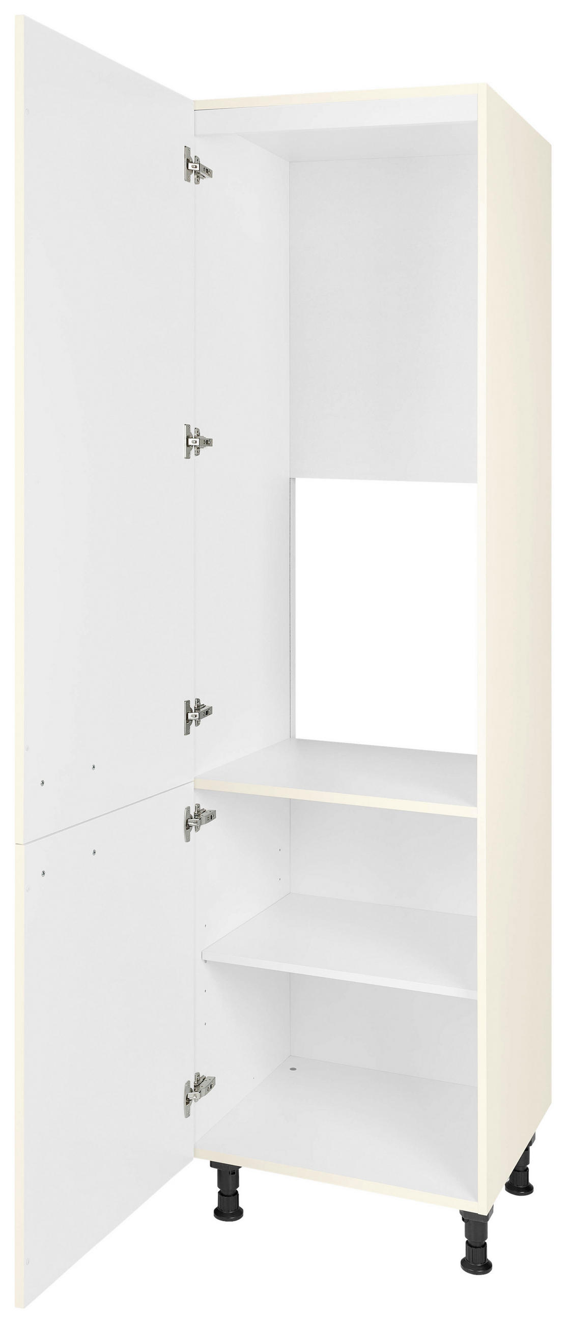 GERÄTEUMBAUSCHRANK 60/216,6/58 cm  in Magnolie  - Edelstahlfarben/Magnolie, MODERN, Holzwerkstoff/Metall (60/216,6/58cm) - Nobilia