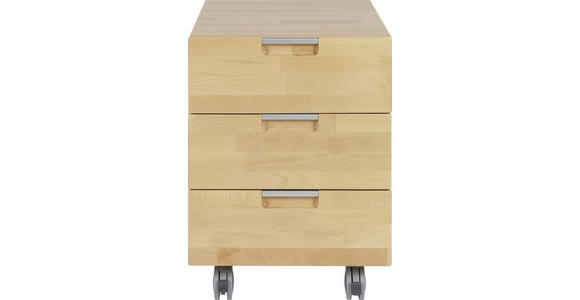 ROLLCONTAINER 45/62/58 cm  - Kernbuche, Design, Holz/Kunststoff (45/62/58cm) - Linea Natura