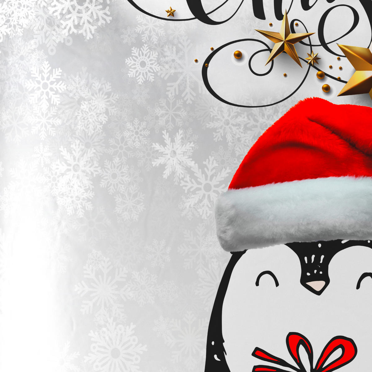 POSTELJINA SA DVA LICA Christmas Collection 140/200 cm saten siva  - siva, Osnovno, tekstil (140/200cm) - X-Mas