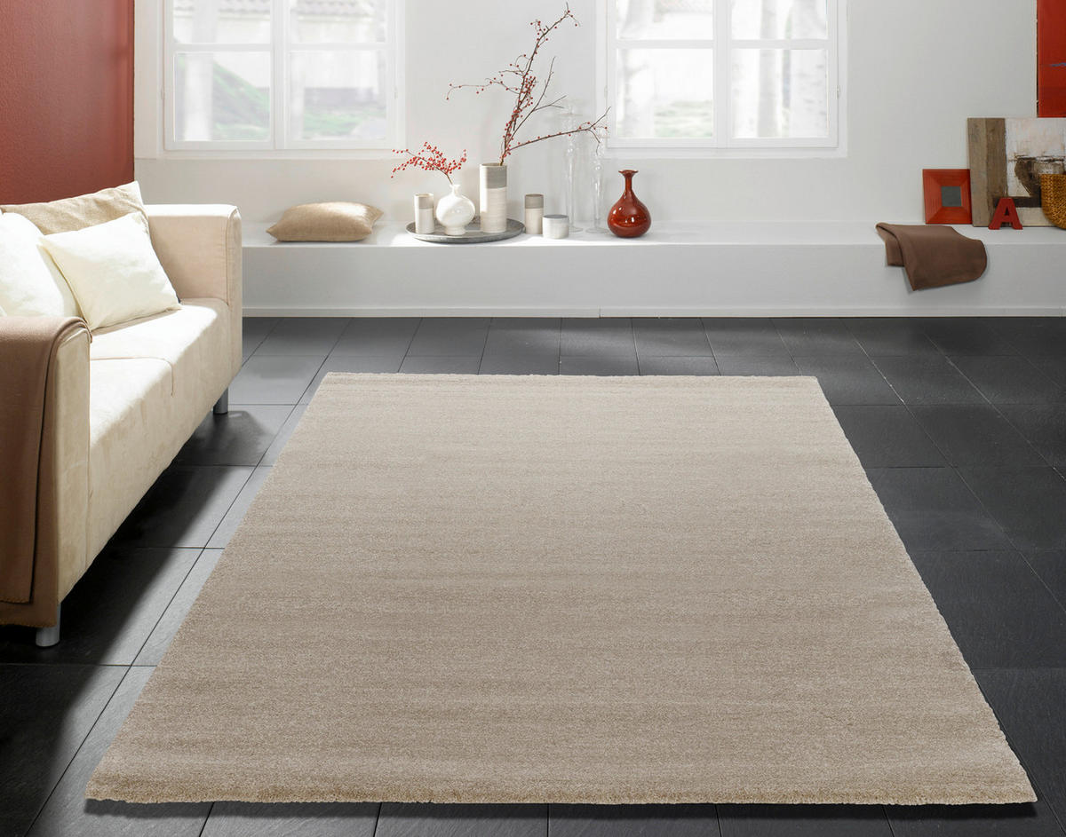WEBTEPPICH  Wohnzimmer 120/170 cm Monte Lori Sandfarben rechteckig  - Sandfarben, Basics, Textil (120/170cm) - Novel